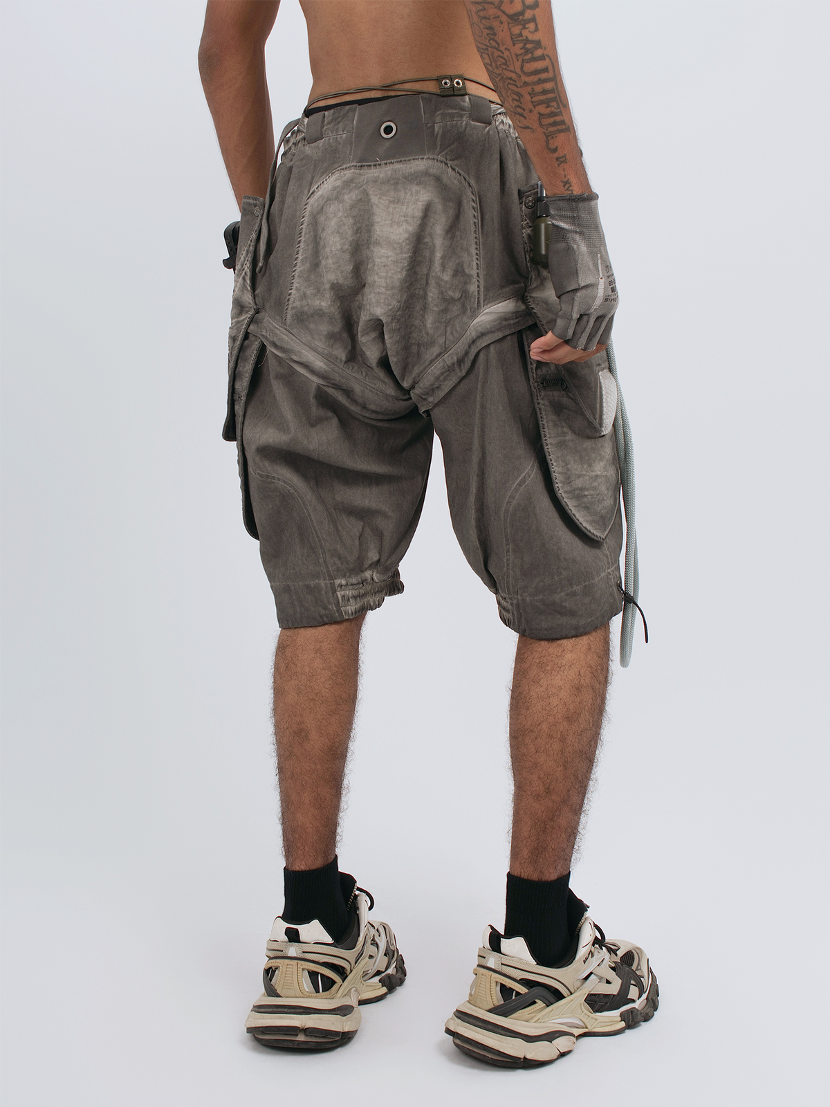 STEAM Distressed Spliced Detachable Utility Shorts – photo 20 of 27