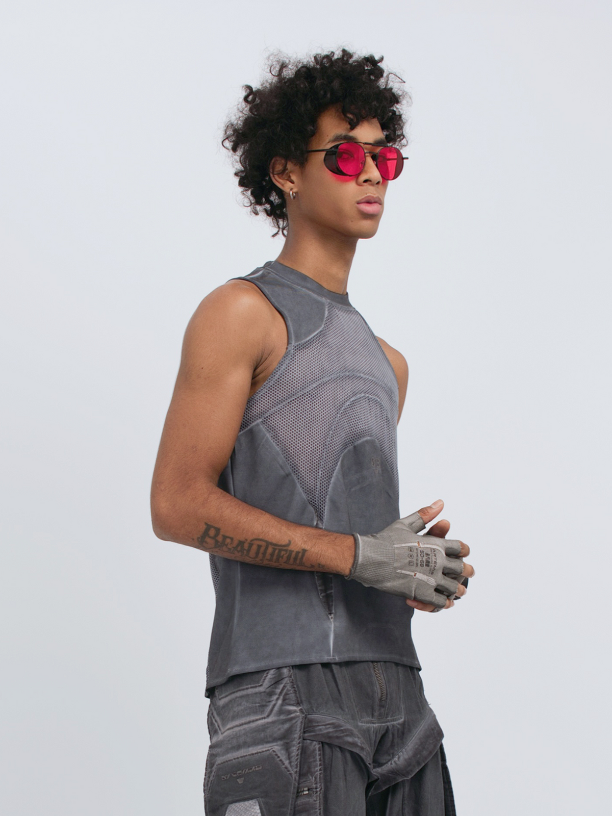 STEAM Distressed Mesh Tactical Tank Top – photo 24 of 27