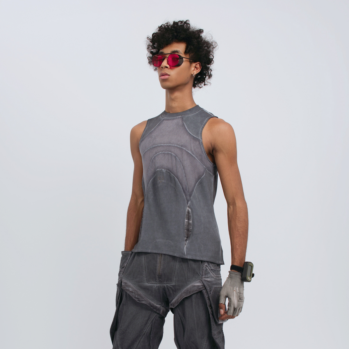 STEAM Distressed Mesh Tactical Tank Top – photo 8 of 27