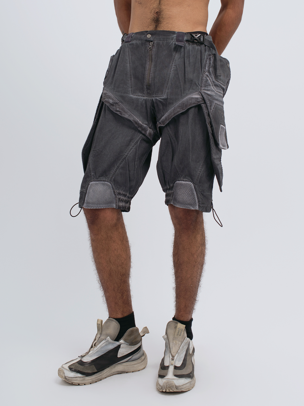 STEAM Distressed Spliced Detachable Utility Shorts – photo 24 of 27