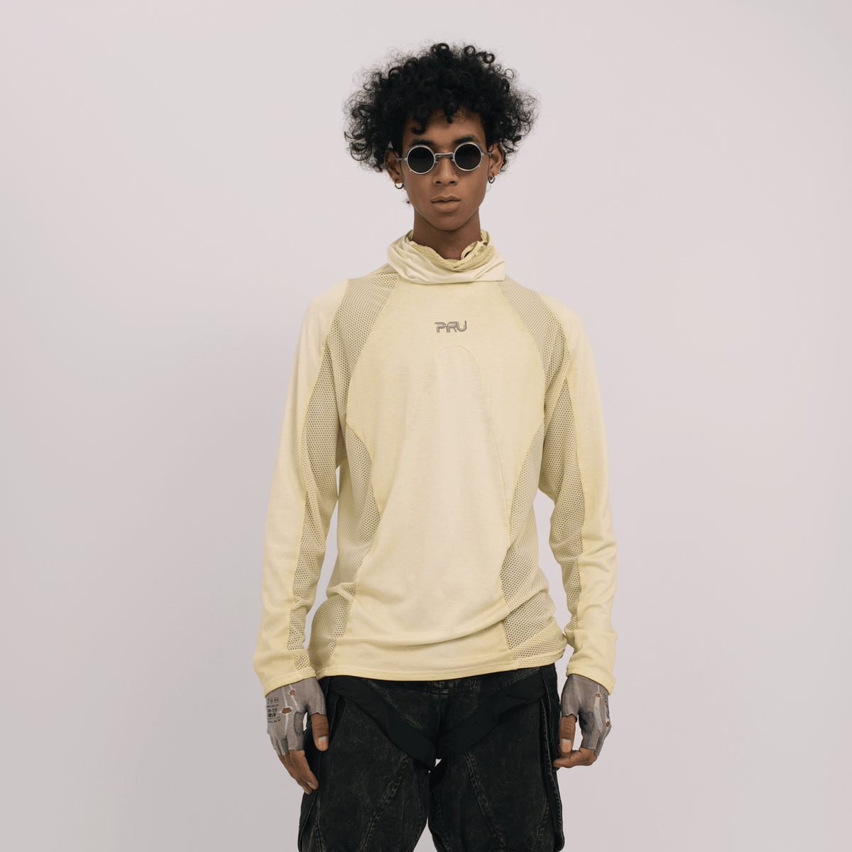 STEAM Mesh Paneled Washed Long-Sleeve Tee – photo 4 of 34