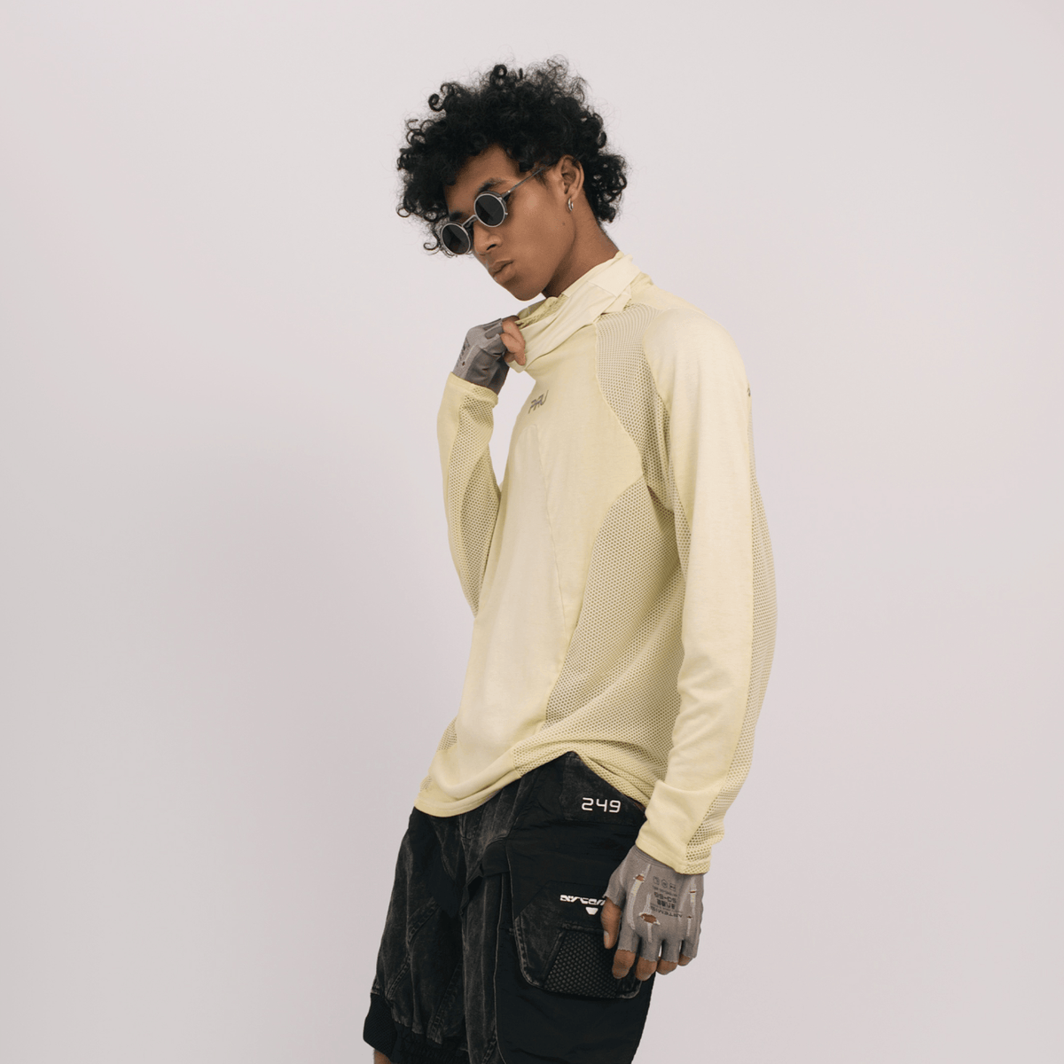 STEAM Mesh Paneled Washed Long-Sleeve Tee – photo 11 of 34