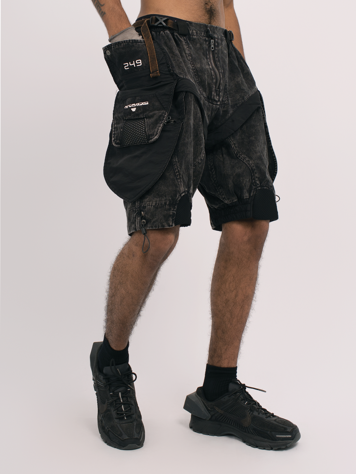 STEAM Distressed Spliced Detachable Utility Shorts – photo 27 of 27