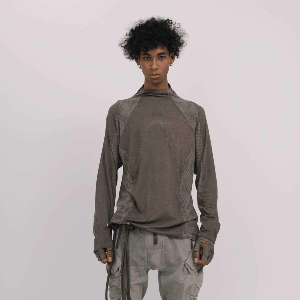 STEAM Mesh Paneled Washed Long-Sleeve Tee – photo 2 of 34