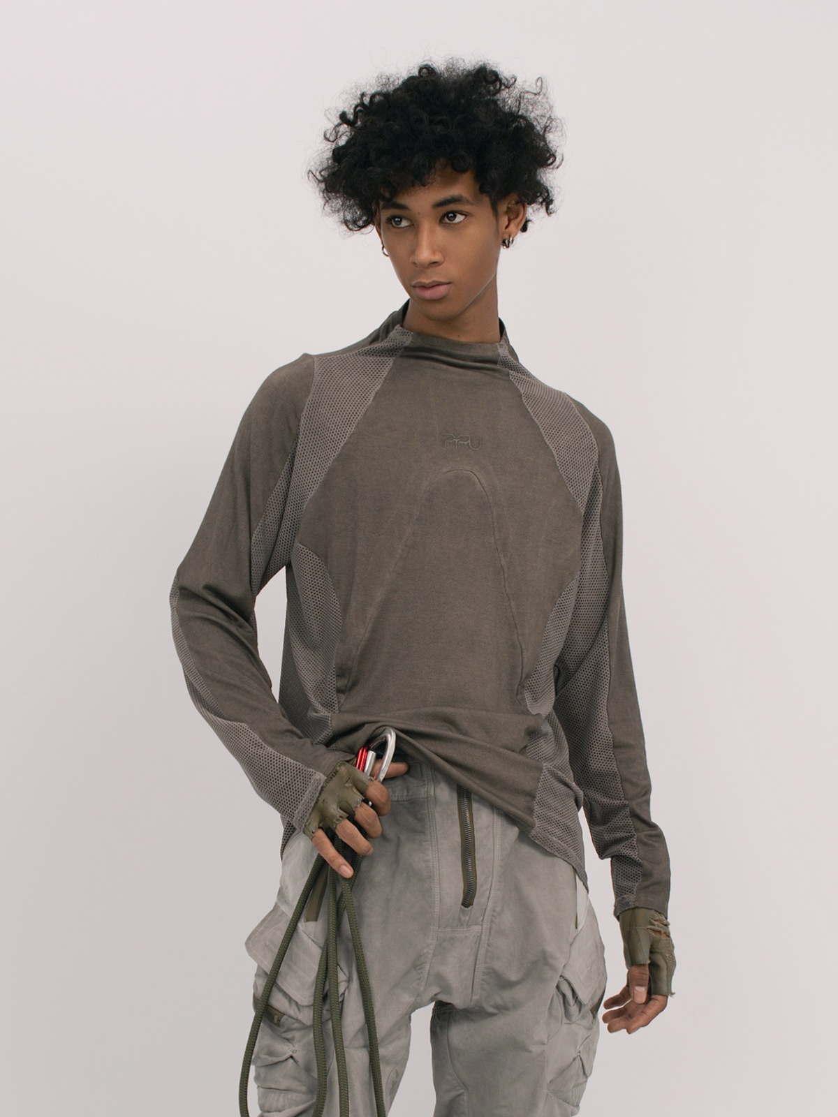 STEAM Mesh Paneled Washed Long-Sleeve Tee – photo 26 of 34