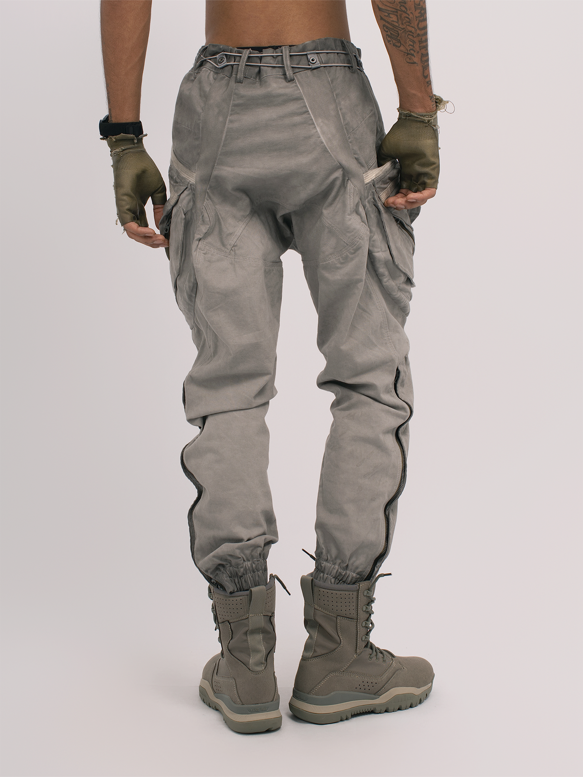 STEAM Distressed Multi-Pocket Utility Cargo Pants – photo 25 of 29