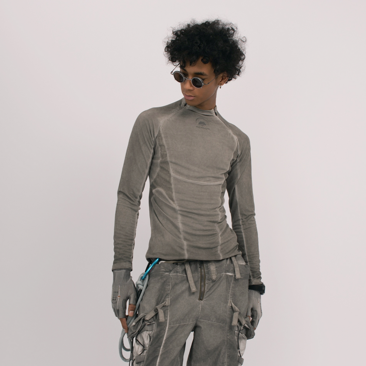 STEAM Distressed Spliced Paneled Long-Sleeve Tee – photo 6 of 24