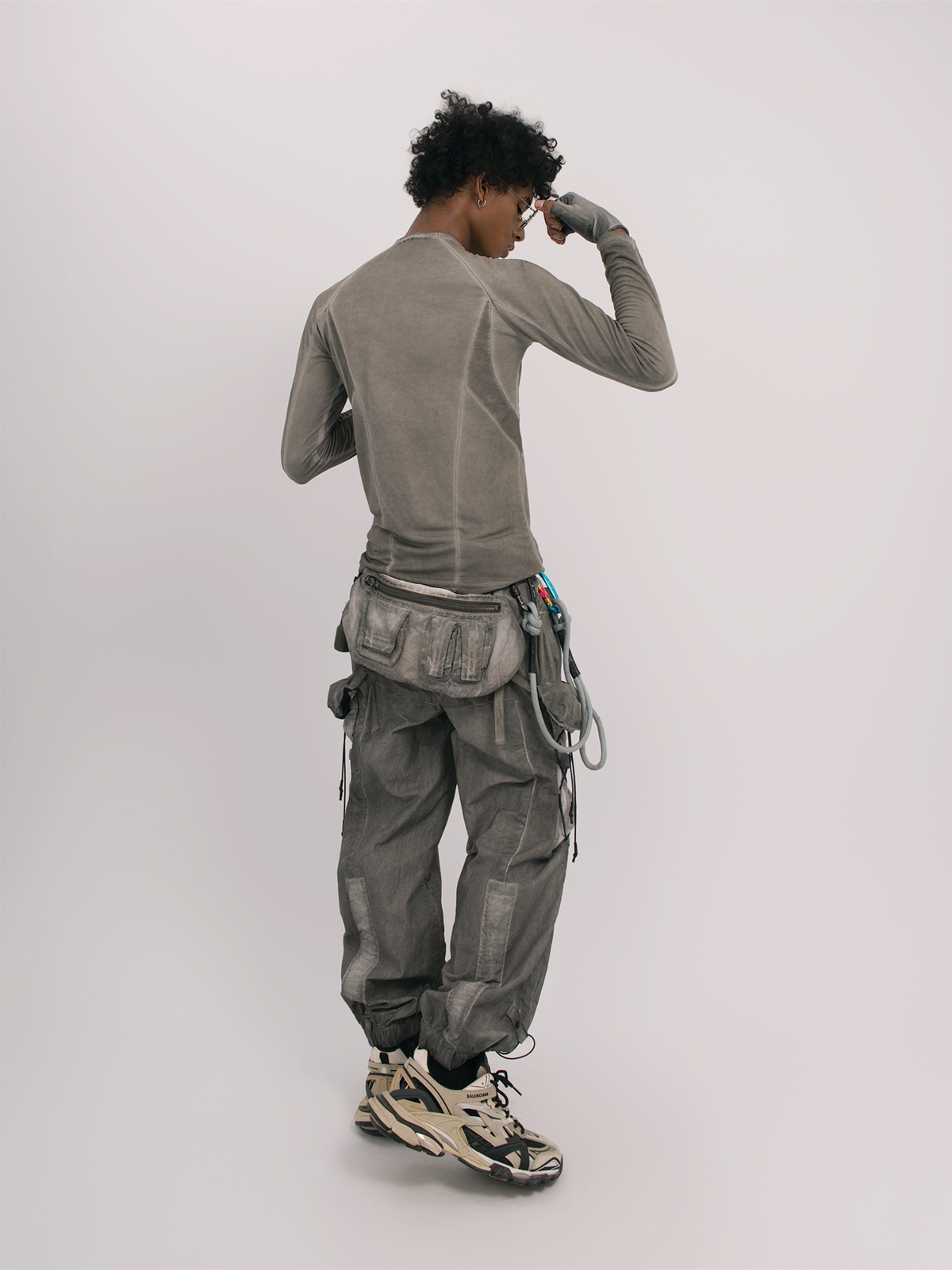 STEAM Distressed Spliced Paneled Long-Sleeve Tee – photo 12 of 24