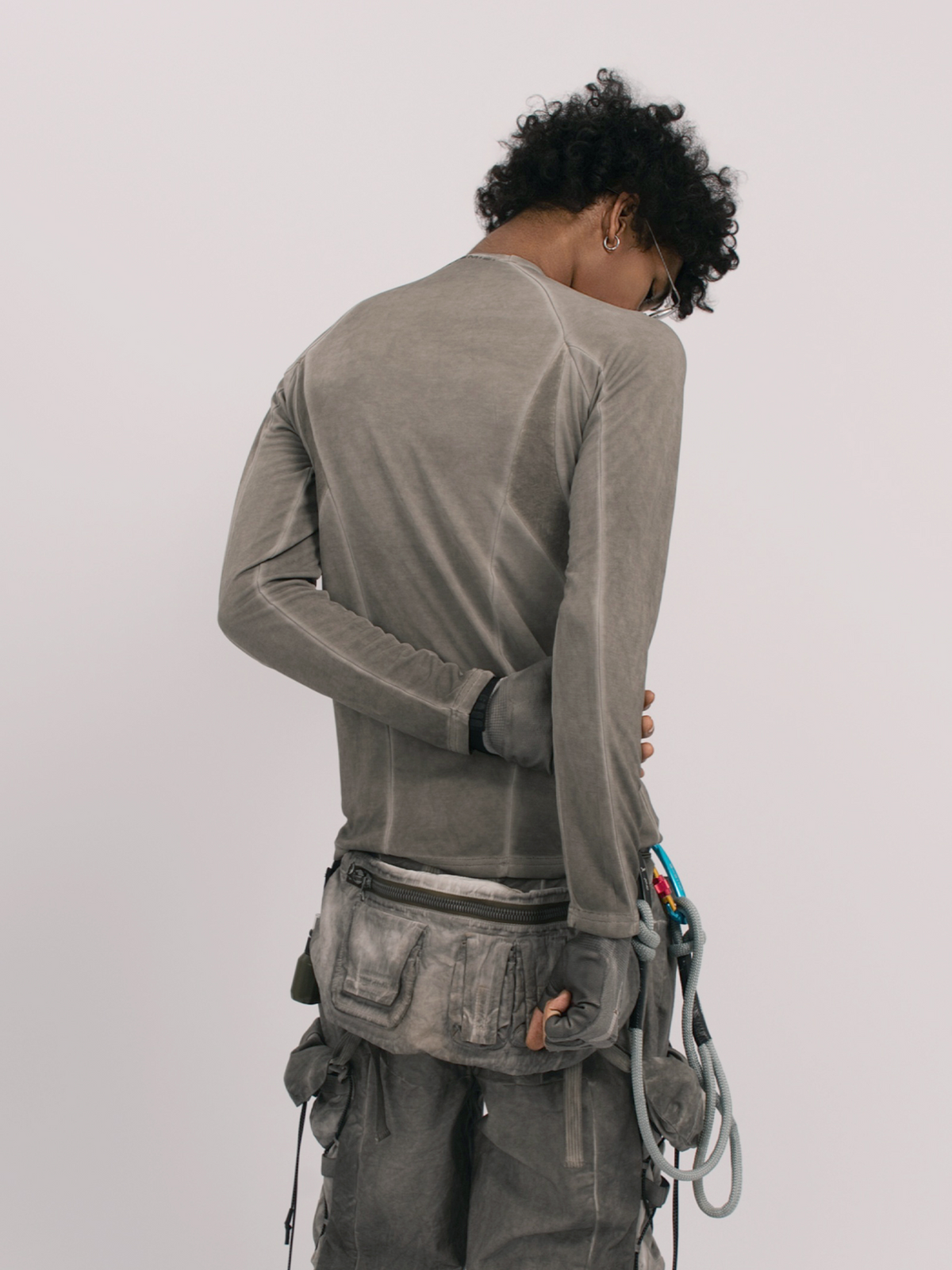 STEAM Distressed Spliced Paneled Long-Sleeve Tee – photo 22 of 24