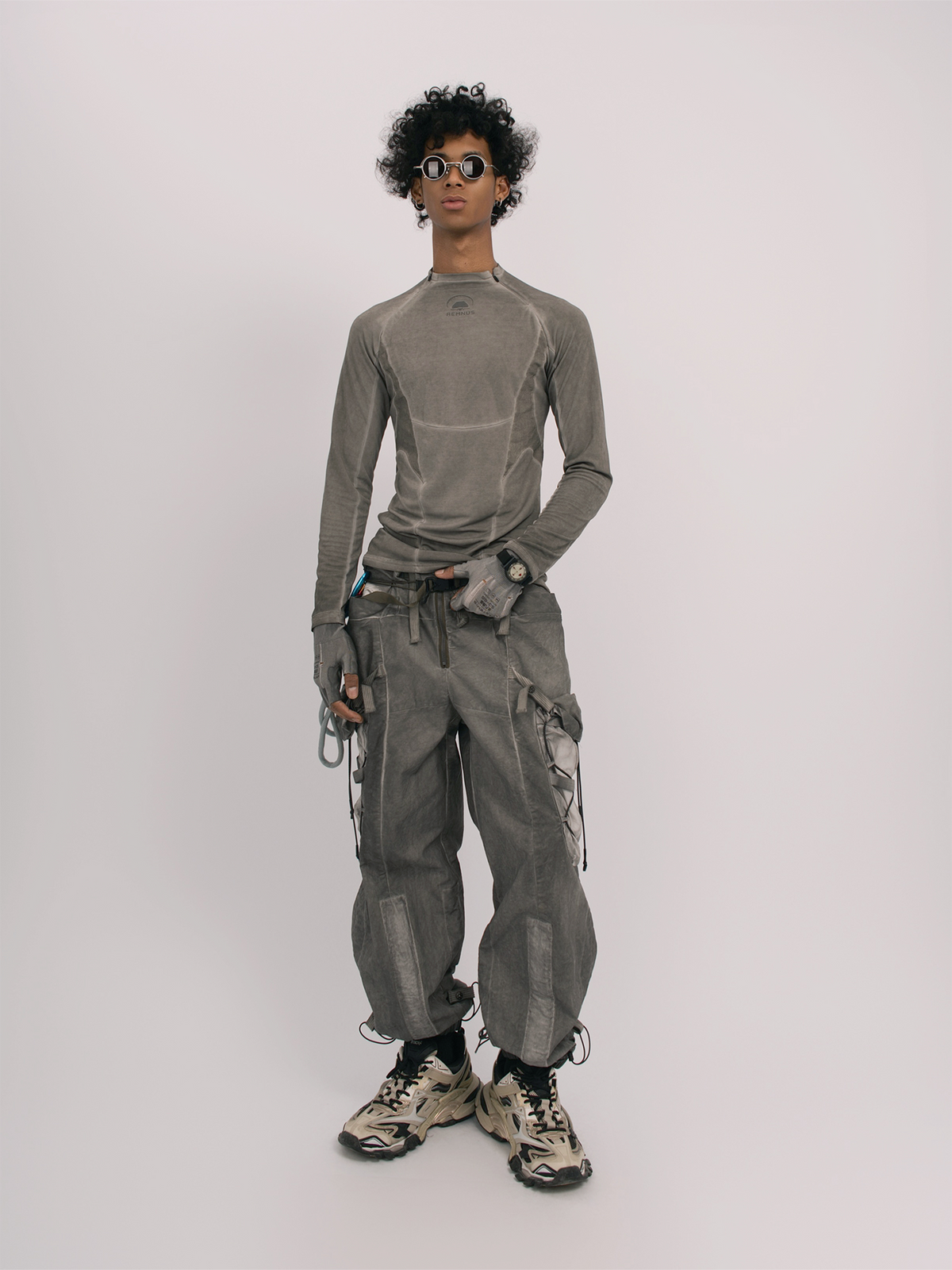 STEAM Distressed Spliced Paneled Long-Sleeve Tee – photo 11 of 24