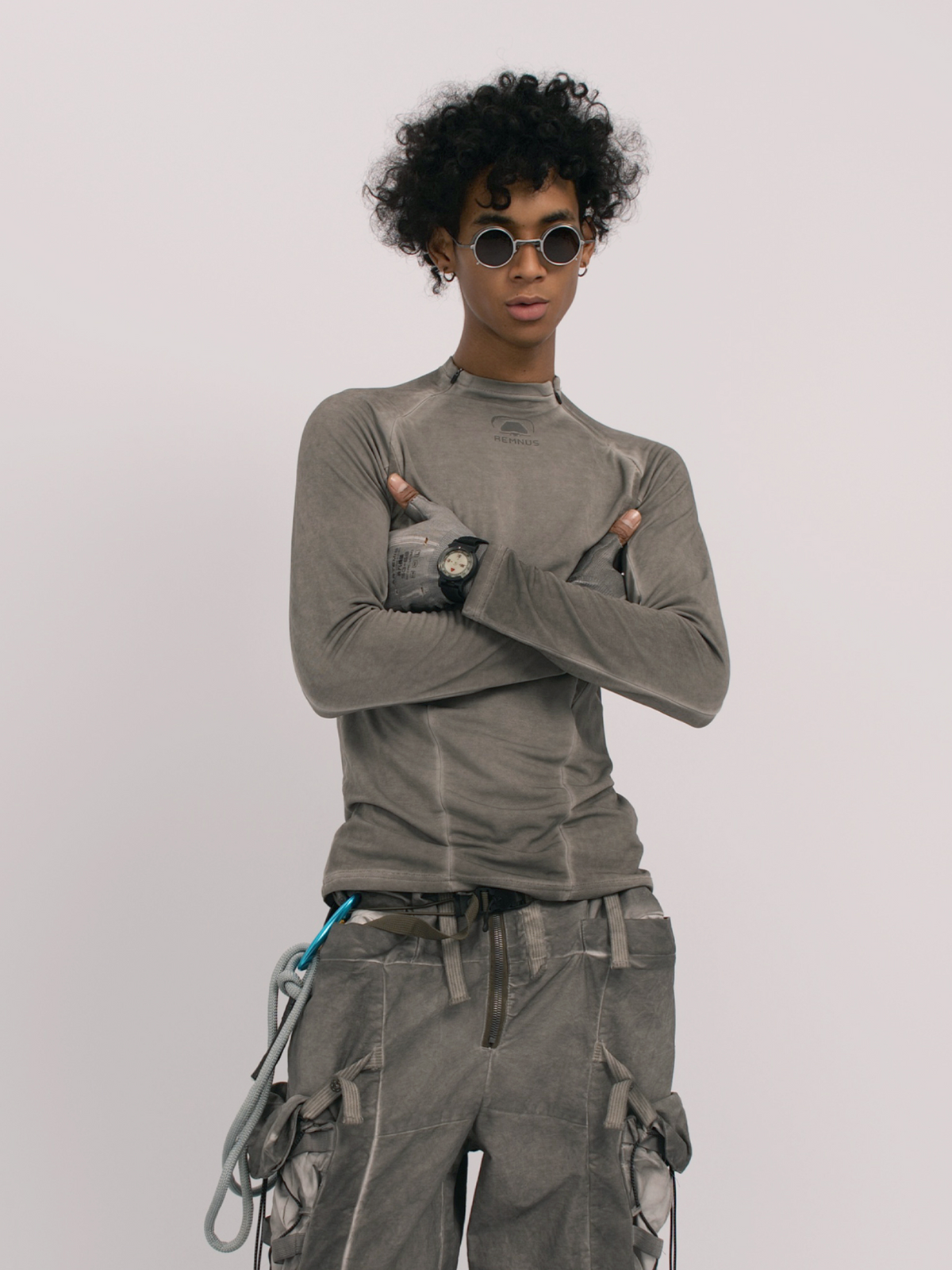 STEAM Distressed Spliced Paneled Long-Sleeve Tee – photo 21 of 24