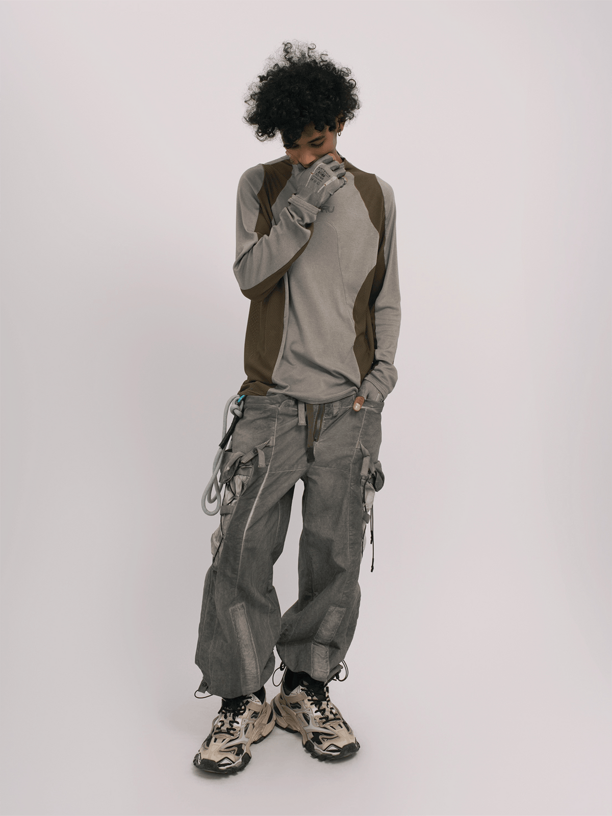 STEAM Mesh Paneled Washed Long-Sleeve Tee – photo 18 of 34