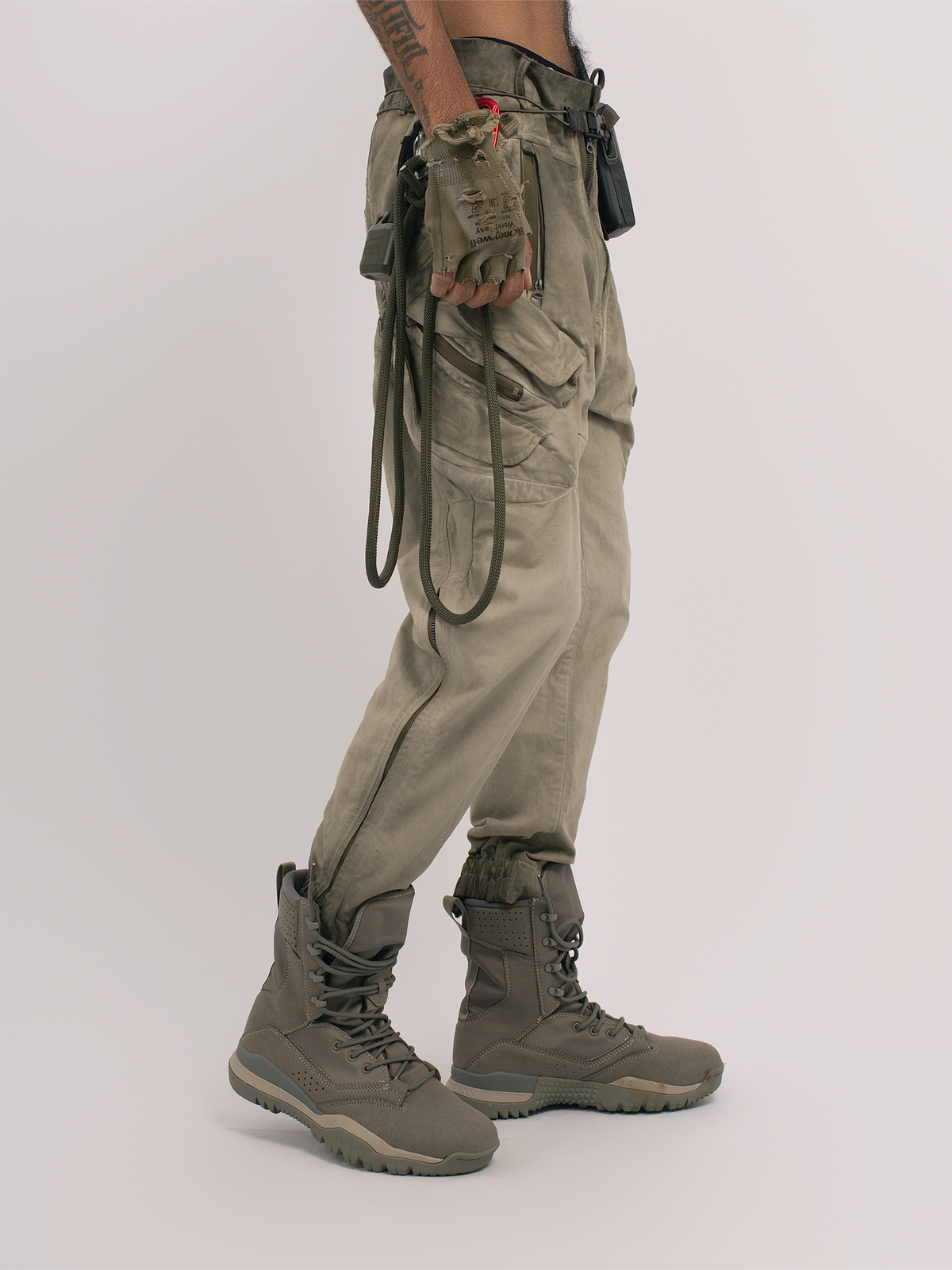 STEAM Distressed Multi-Pocket Utility Cargo Pants – photo 23 of 29