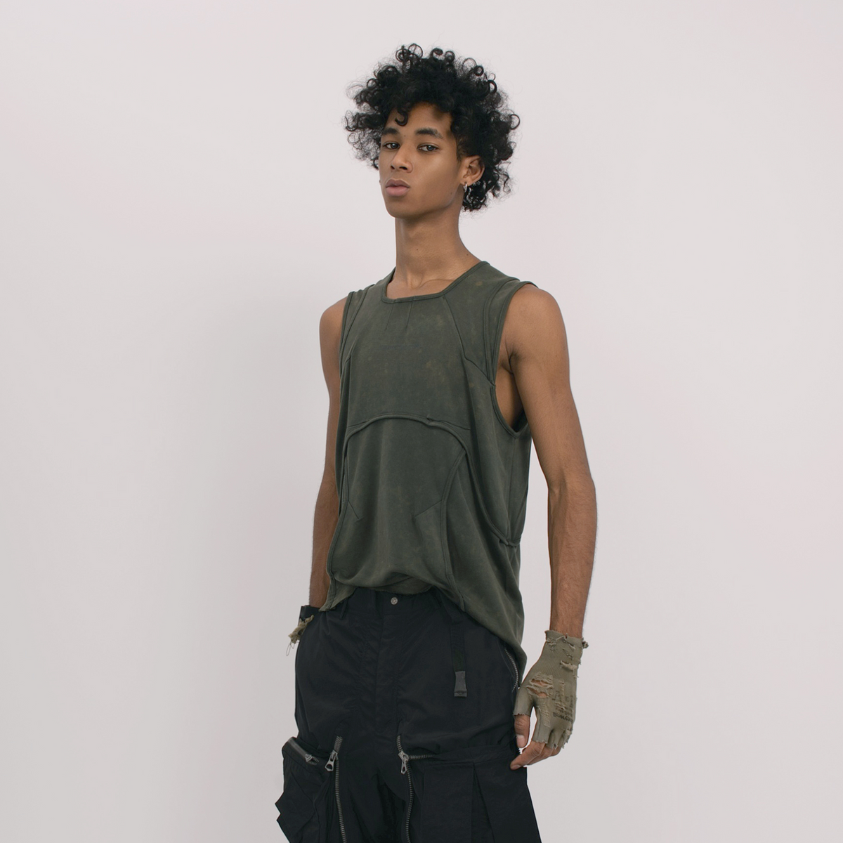 STEAM Deconstructed Spliced Washed Vest – photo 3 of 16