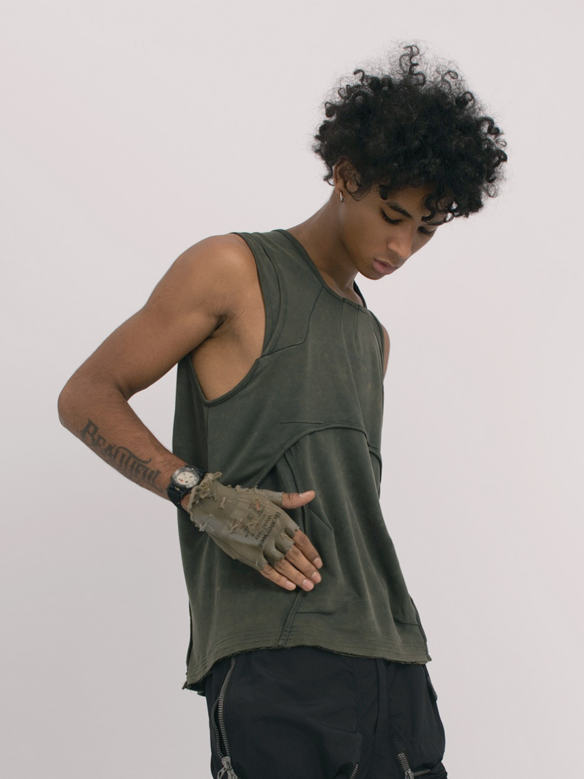 STEAM Deconstructed Spliced Washed Vest – photo 10 of 16