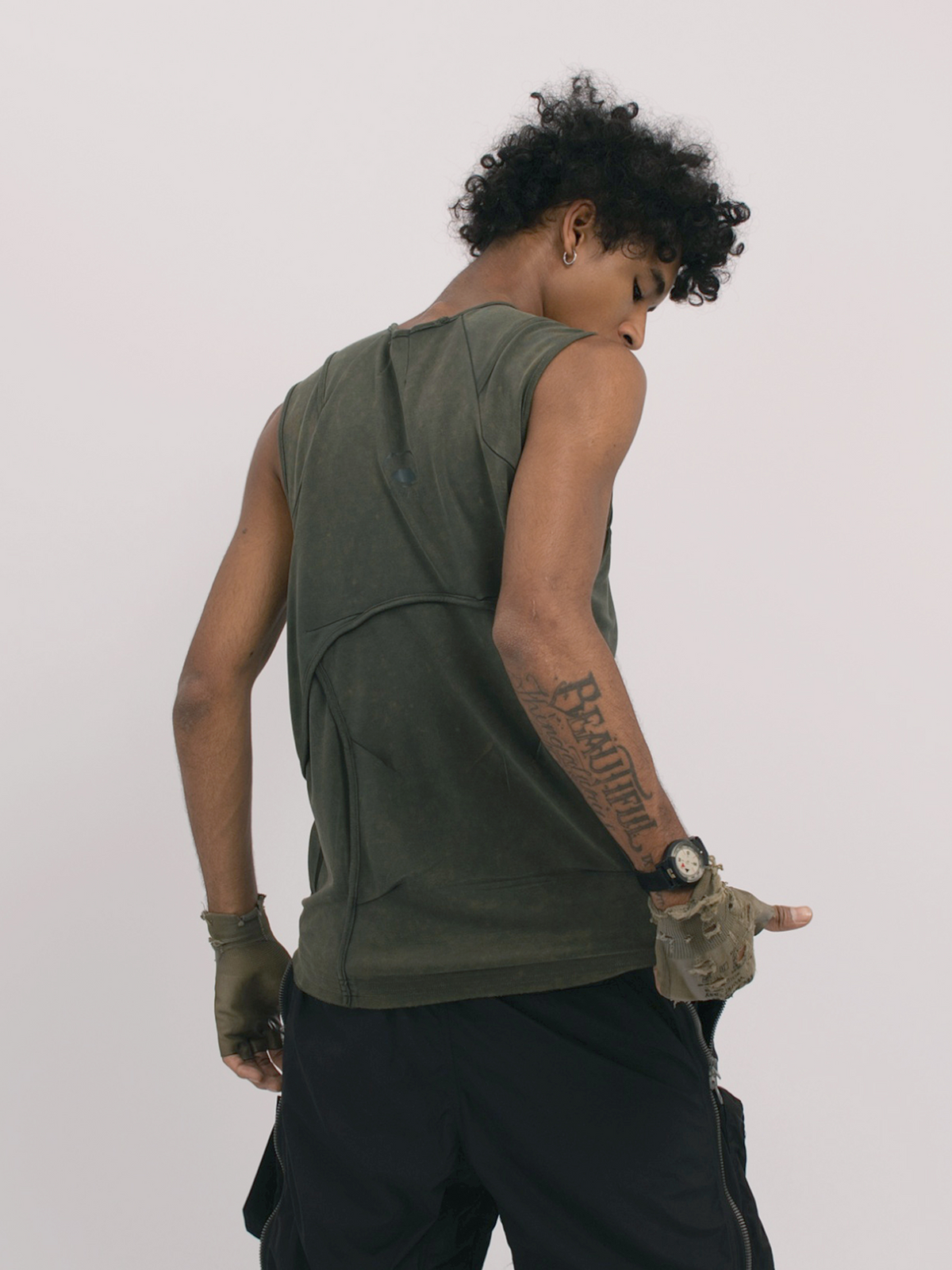 STEAM Deconstructed Spliced Washed Vest – photo 8 of 16