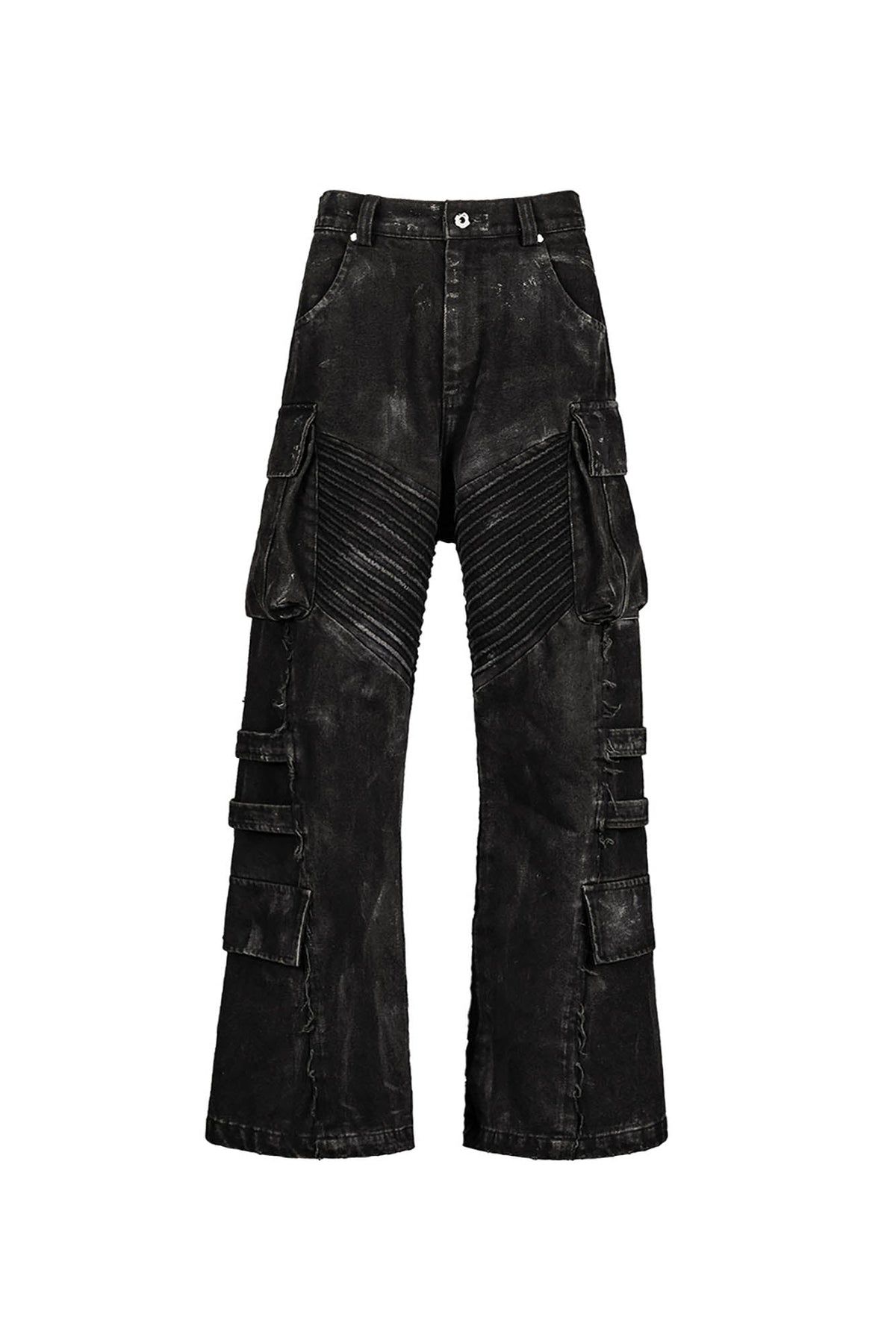 UNDERWATER Deconstructed Distressed Wanderer Multi-Pocket Jeans – photo 11 of 12