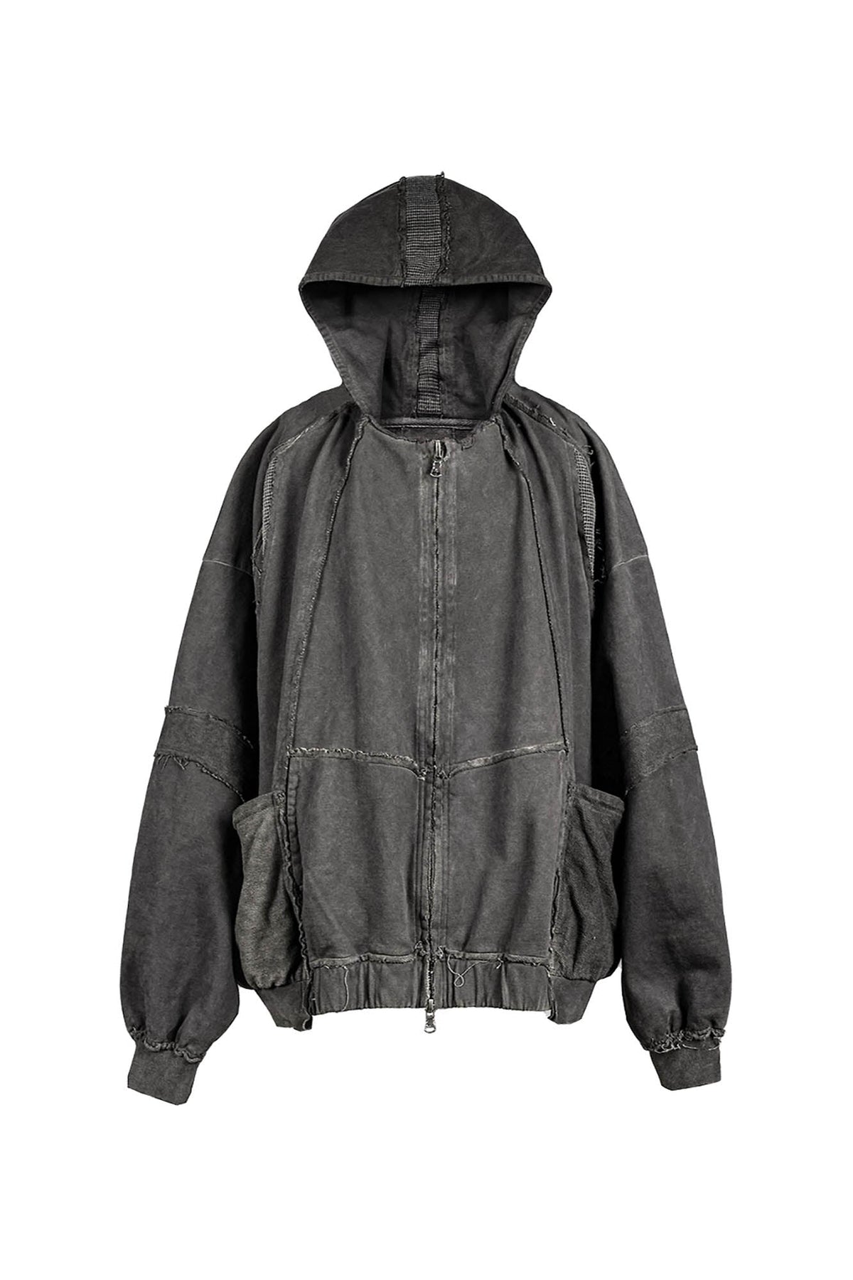 UNDERWATER Distressed Demon Clad Deconstructed Hooded Jacket – photo 11 of 12