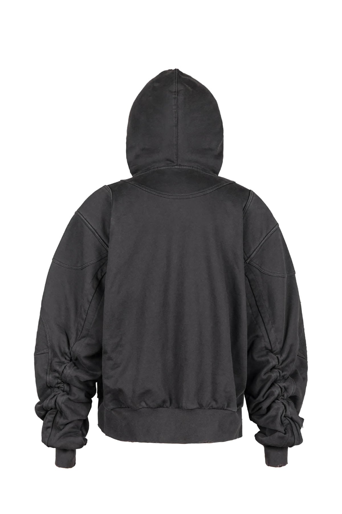 UNDERWATER Distressed Spliced Fallen Armor Zip-Up Hoodie – photo 13 of 13